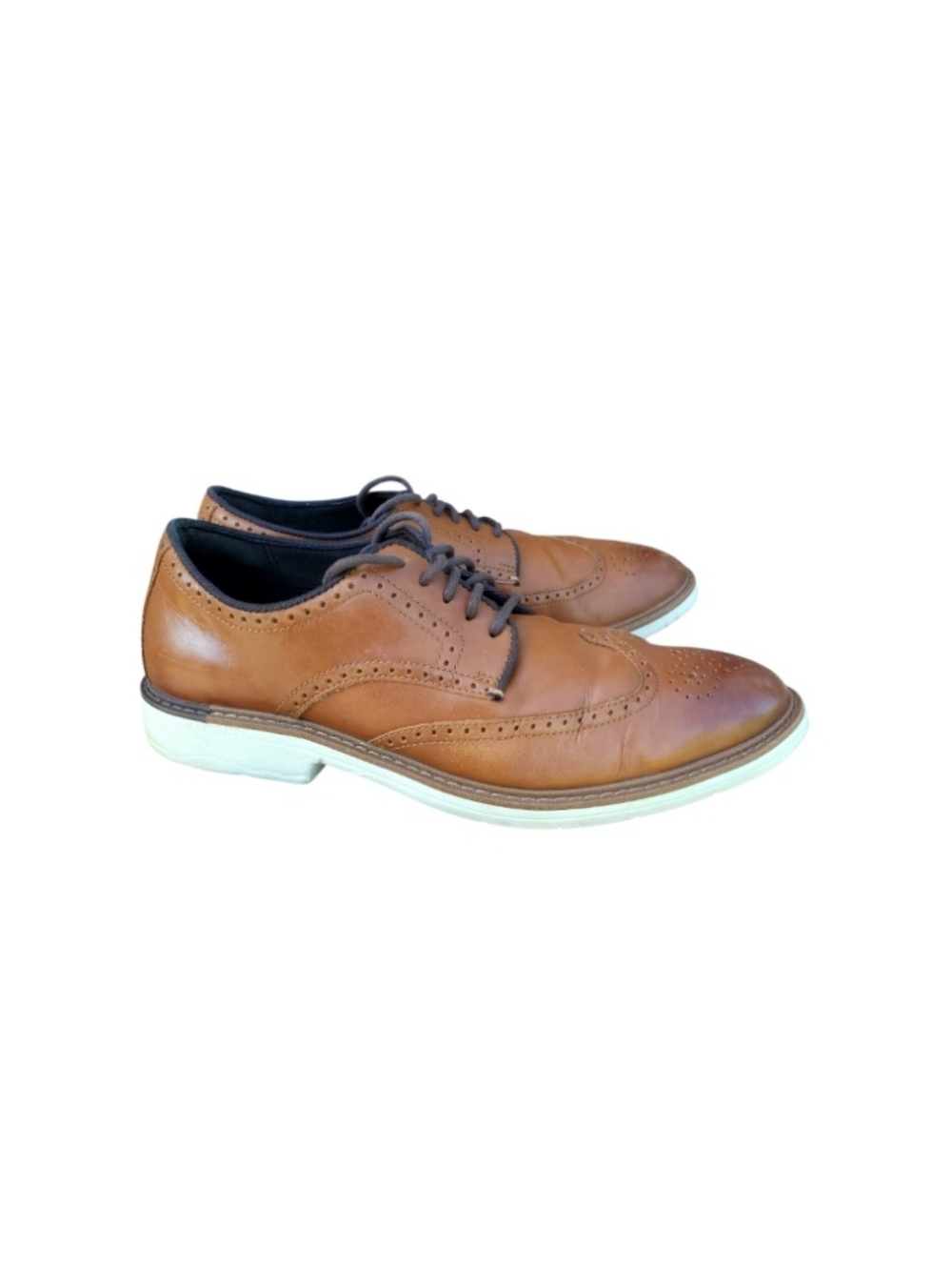 Cole Haan Wingtip Go To Oxford British Tan Brown Dress Casual Work Loafer Men 11